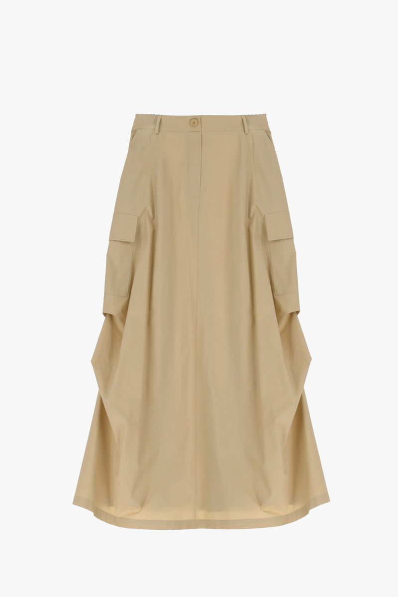 Maxi Skirt with Cargo Pockets