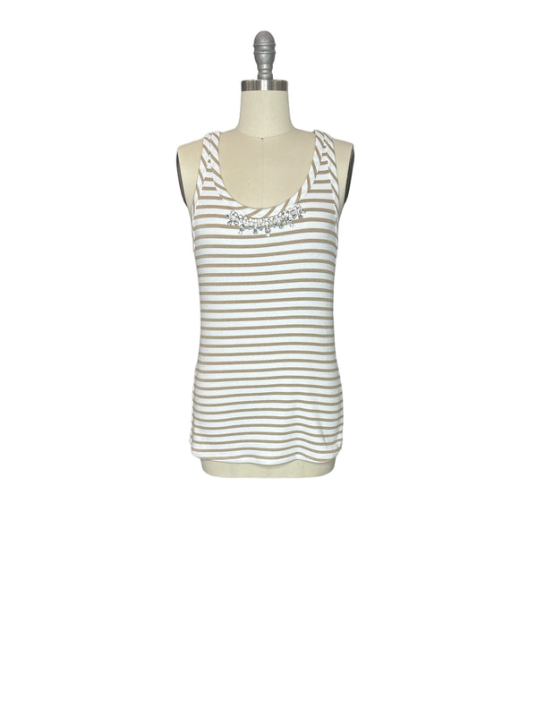 Striped Tank Top with Crystals (IMP-RGE6HVCA)