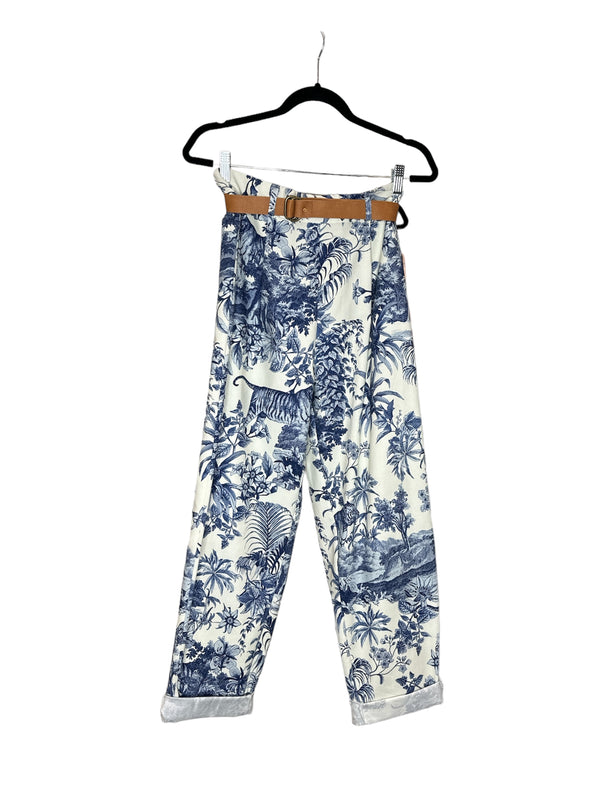 Floral Belted Pant (IMP-PDGSJVO)