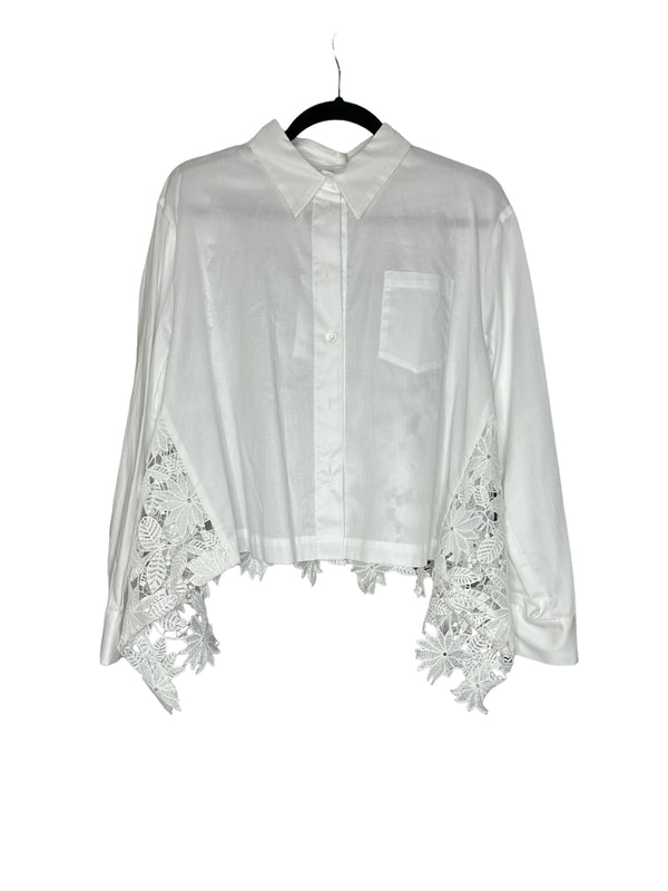 White Eyelet Short Shirt (IMP-C9990071R)