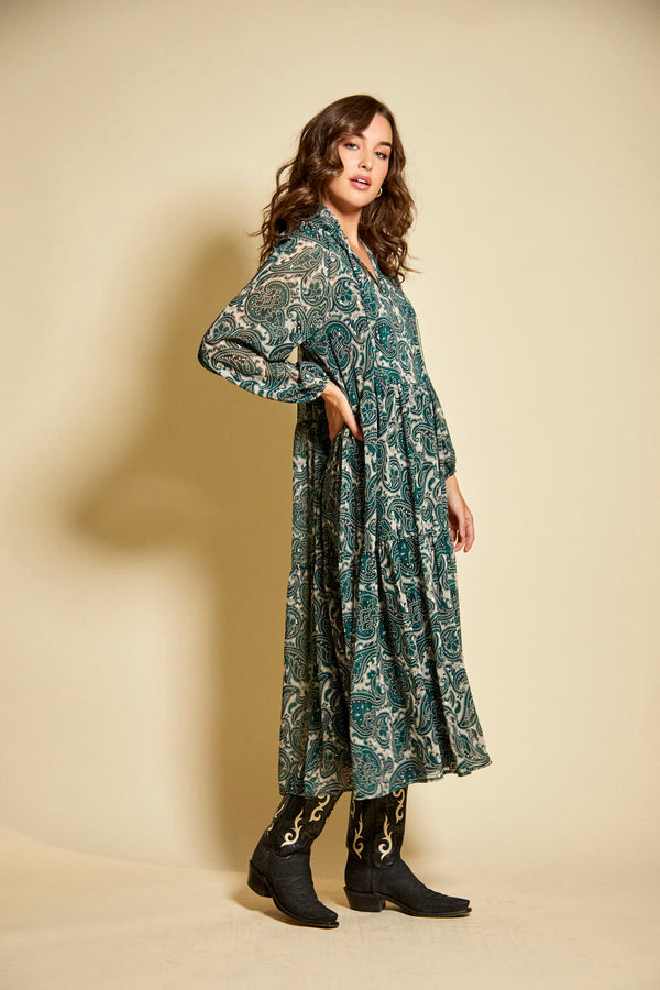 Midi Paisley Dress