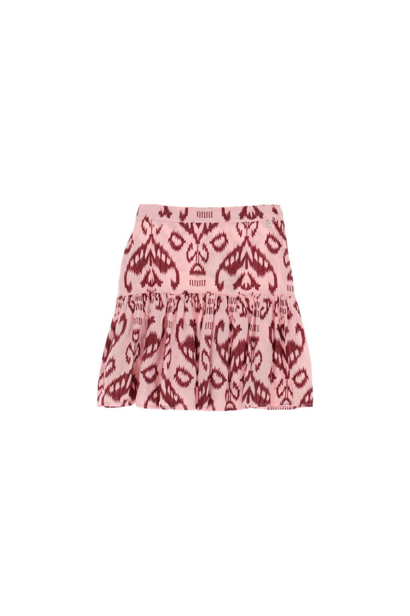 Mini Pink Printed Skirt