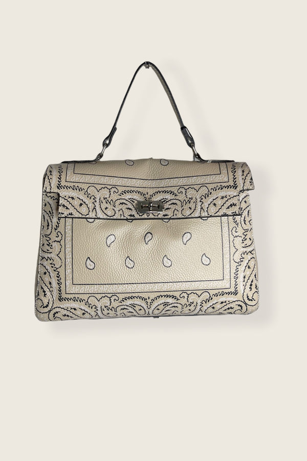 Paisley Leather Handbag