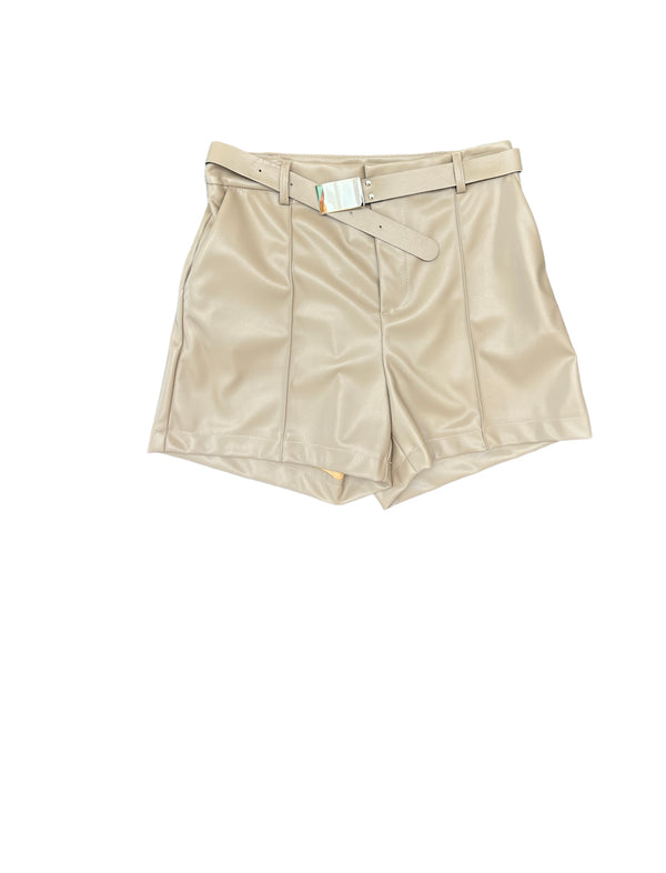 Vegan Leather Shorts