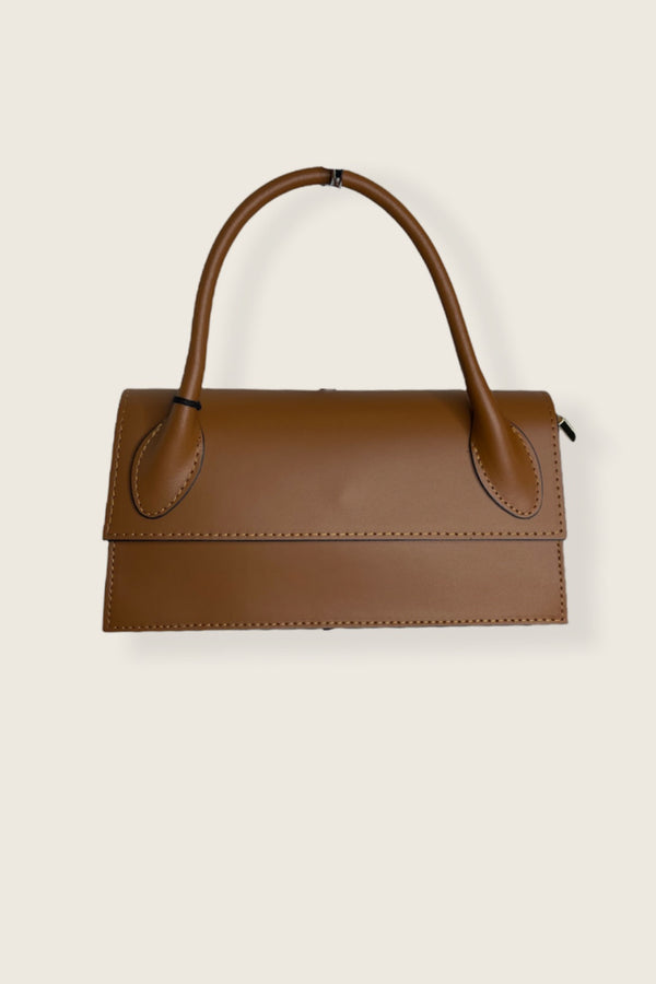 Leather Flap Handbag