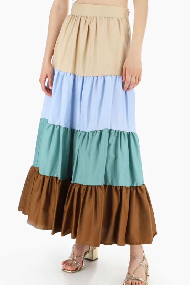 Tiered Color Skirt